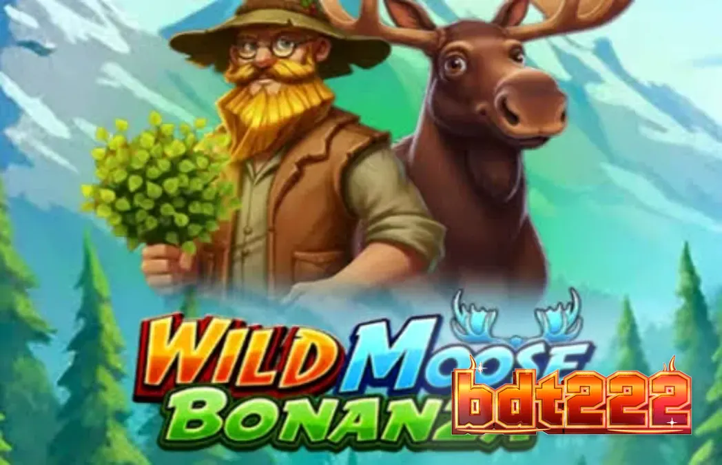 Wild Moose Bonanza স্লট গেমের বন্য পরিবেশ এবং মোস প্রতীকের দৃশ্য